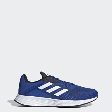 adidas blue and white running shoes