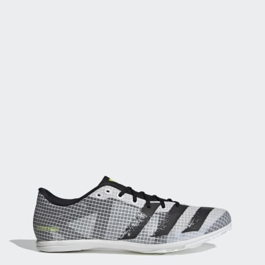white adidas track spikes