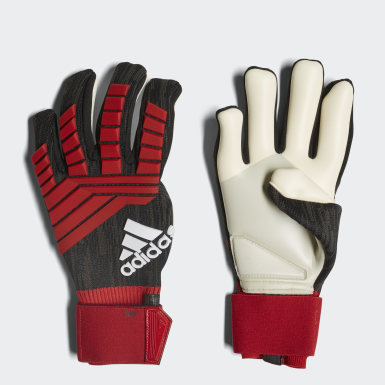 all red football gloves