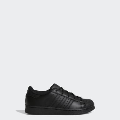 mens black adidas superstar trainers