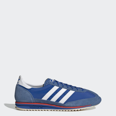 adidas blue stripes