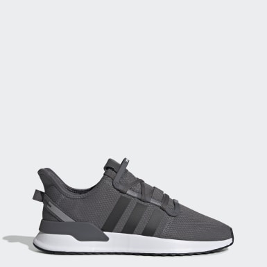 Graue Schuhe| adidas DE Graue Adidas Campus Schuhe mir weißen Streifen