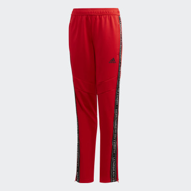 red adidas pants kids