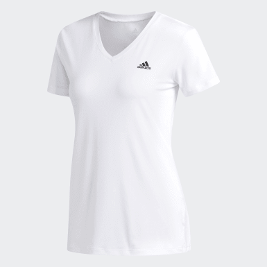 white adidas top