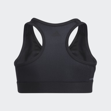 black adidas sports bra