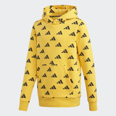 felpa adidas bambino giallo