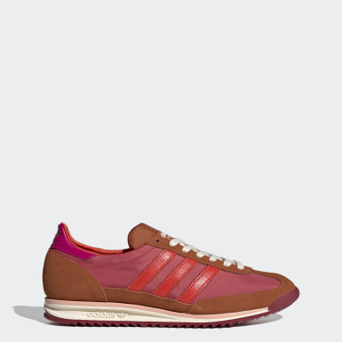 adidas mens pink trainers