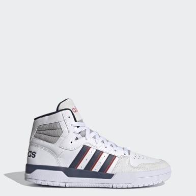 adidas white high top sneakers