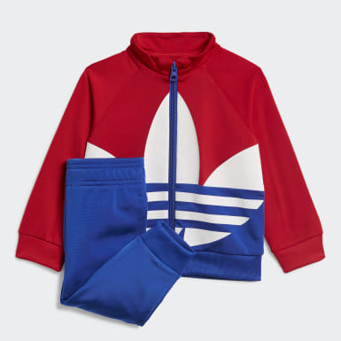 baby boy red adidas tracksuit