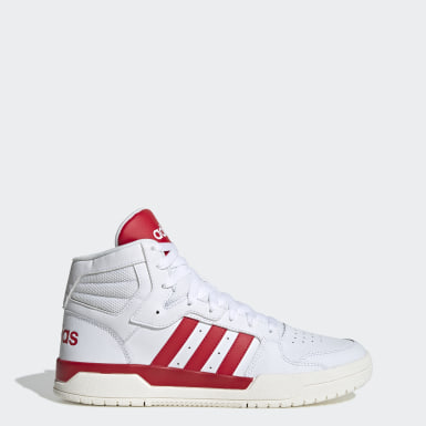 adidas high tops red black white