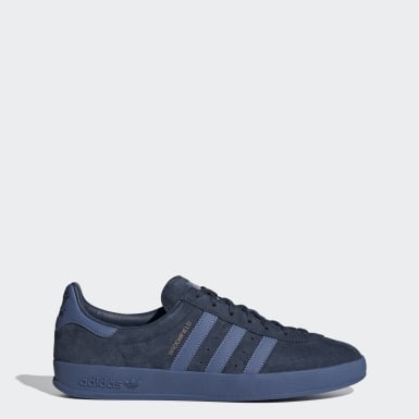 blue and pink adidas trainers