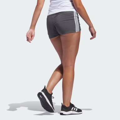 grey adidas shorts womens