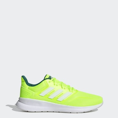 tenis adidas verde fluorescente