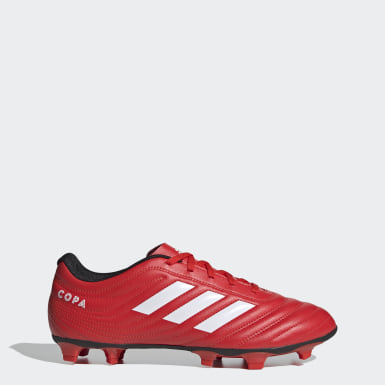red and white adidas soccer cleats