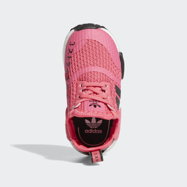 pink adidas infant shoes