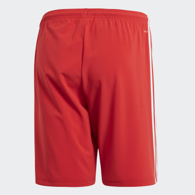 pantaloncini adidas rossi