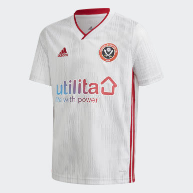 Adidas Sheffield United Away Jersey White Adidas Uk