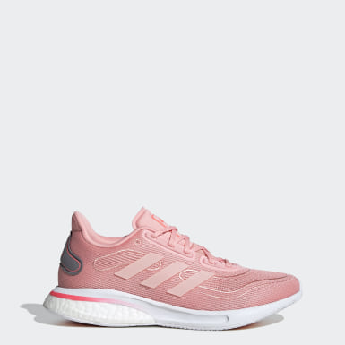 pink adidas tennis shoes