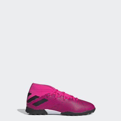 pink adidas football cleats