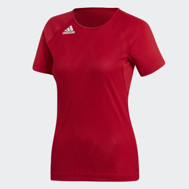 red adidas women's clothing