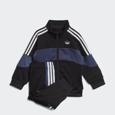 blue adidas tracksuit kids