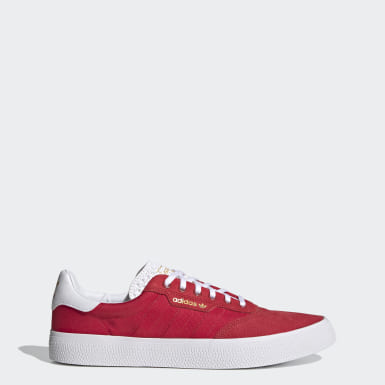 ladies red adidas trainers