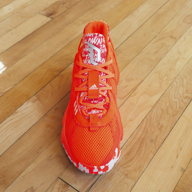 orange adidas basketball shoes