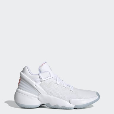 mens white adidas basketball shoes