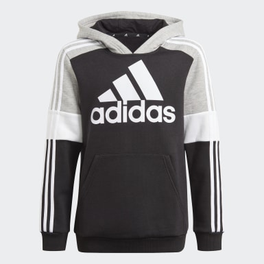 girls black adidas jumper