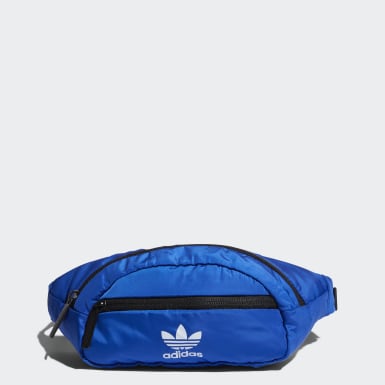blue adidas man bag