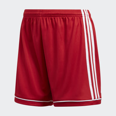 adidas red shorts