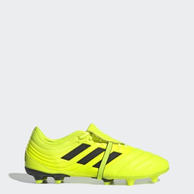 yellow adidas football boots