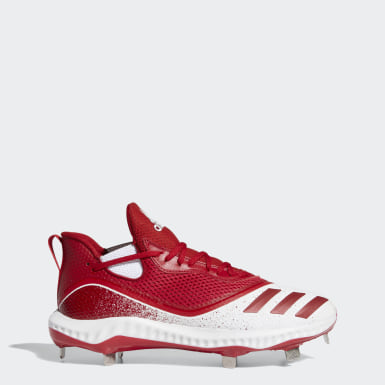 adidas baseball cleats red