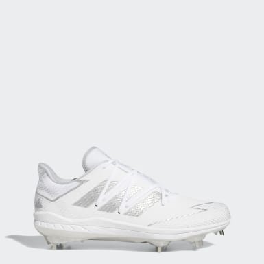 white adidas baseball cleats