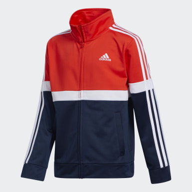 red white and blue adidas windbreaker