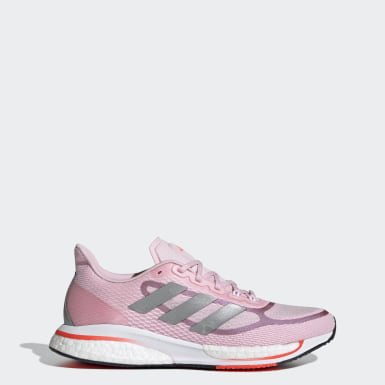 adidas pink bottom shoes