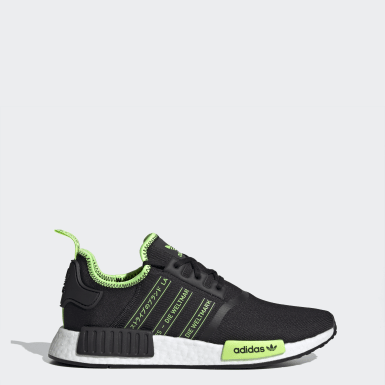 black and green nmds