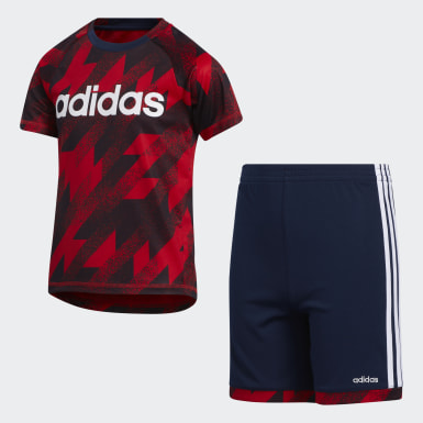 childrens adidas shorts and shirt