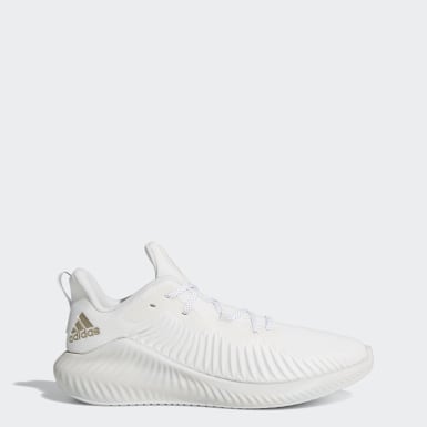 adidas alphabounce white and gold