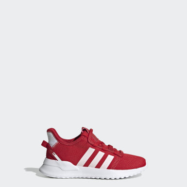 childrens red adidas trainers