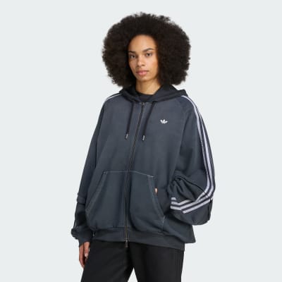 adidas Polerón con Capucha Desteñido Extragrande con Cierre Frontal Adilenium Season 4 Teamgeist Polerón con Capucha Desteñido Extragrande con Cierre Frontal Adilenium Season 4 Teamgeist Mujer - Mujer Originals