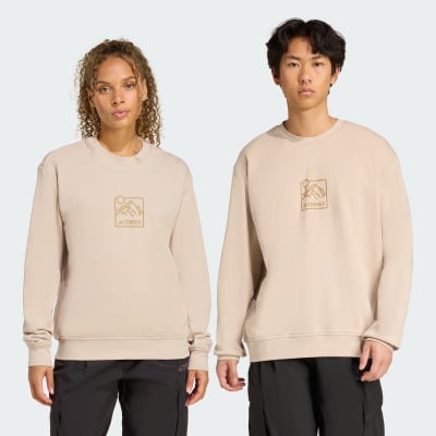 adidas Polerón Terrex Estampado Cuello Redondo Polerón Terrex Estampado Cuello Rojoondo Unisex - Senderismo