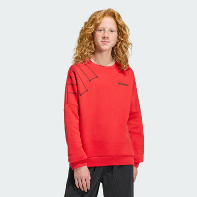 adidas Polerón BLOQUEADO HOLGADO DE CUELLO REDONDO Polerón BLOQUEADO HOLGADO DE CUELLO RojoONDO Niño - Niño Originals