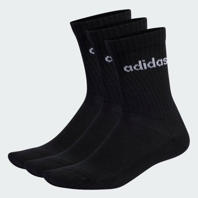 adidas Calcetines Acolchados Linear Crew 3 Pares Calcetines Acolchados Linear Crew 3 Pares Unisex - Training