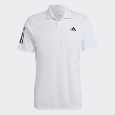 adidas Polera con Cuello de Tenis Club 3 Tiras Polera con Cuello de Tenis Club 3 Tiras Hombre - Hombre Padel,Tenis