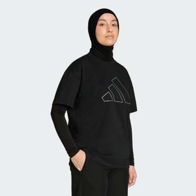 adidas Polera Power Essentials Oversized con Logo Polera Power Essentials Oversized con Logo Mujer - Mujer Training