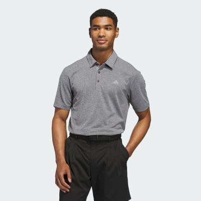 adidas polera Cuello Camisero Core Heather polera Cuello Camisero Core Gris Hombre - Hombre Golf