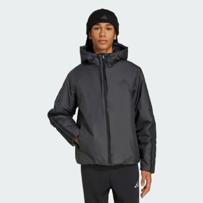 adidas Chaqueta Térmica con Capucha Essentials CLIMAWARM de 3 Tiras Chaqueta Térmica con Capucha Essentials CLIMAWARM de 3 Tiras Hombre - Hombre Originals