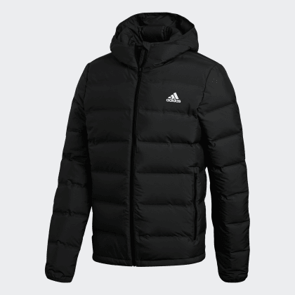 Black Schwarz Helionic Hooded Daunenjacke Adidas Deutschland rCoxeBdW