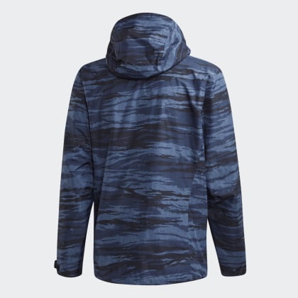 Tech Blau Camo Deutschland Ink Adidas Regenjacke Terrex KJcl1F